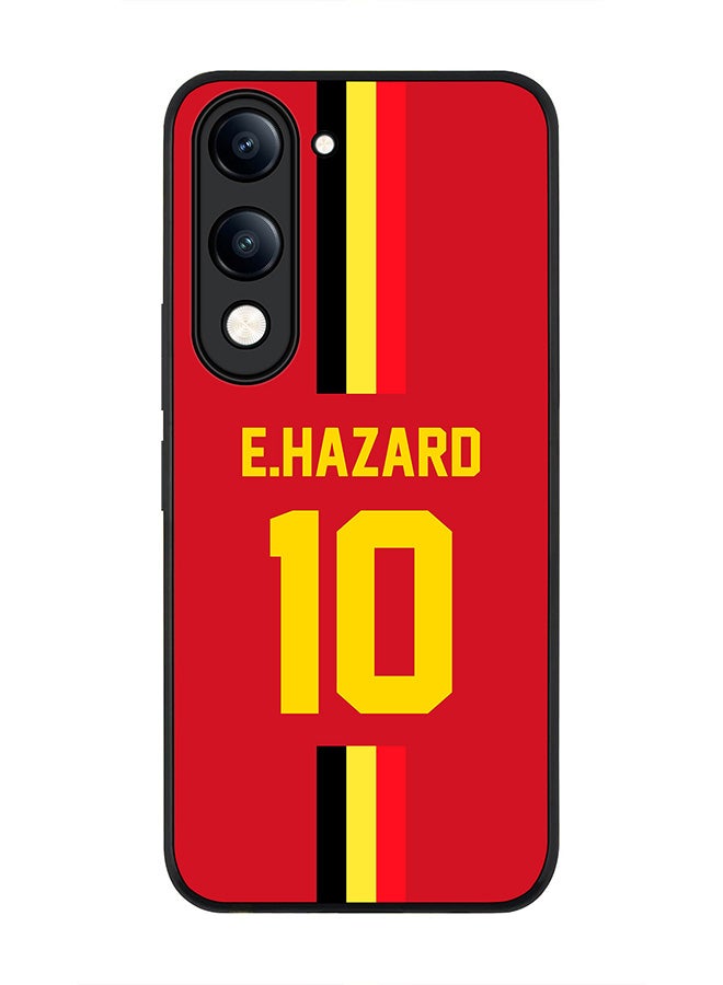 For vivo Y29s 5G / Y19s 5G Case,Slim fit Camera Protection, Shockproof Thin Phone cover  - Football - Belgium,  E.Hazard